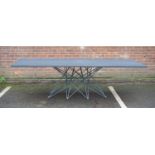 BONALDO ?OCTA? STYLISH MODERN DINING TABLE AND SET OF SIX BONALDO ?FILLY? SINGLE DINING CHAIRS,