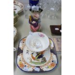 MELBA WARE ?MR PUNCH? TOBY JUG; ROYAL CROWN DERBY MINIATURE MUG PAINTED WITH ROSES; WOODS POTTERY