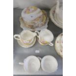 BELL 1930S CHINA PART TEA SERVICE, SUFFICIENT FOR FOUR PERSONS, 18 PIECES