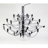 GINO SARFATTI FOR FLOS, 2097/30 CHANDELIER IN CHROME FINISH, 28 ¾? (73cm) drop