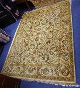 INDIAN GANGES GOOD QUALITY CARPET, with all-over foliate scroll pattern in Herati Persian style,