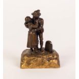 CAST FROM A MODEL BY HENRI TREMO (French, early 20th Century), SMALL BRONZE PATINATED AND PARCEL