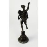 AFTER LOUIS GUILLAUME FULCONIS (1818-1873), PATINATED BRONZE CLASSICAL FIGURE, ?LA FORTUNA?, on a