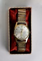 GENT?S TELTIME SWISS WRISTWATCH with mechanical movement and ANOTHER GENT?S WRISTWATCH (2)