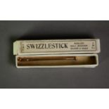 ASPREY 18ct GOLD 'SWIZZLESTICK' in card box, 5.5 gms