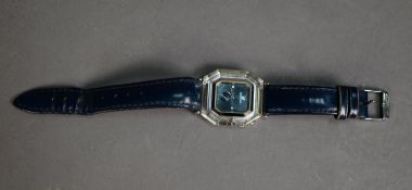 LADY?S SWAROVSKI SWISS WRISTWATCH, with mechanical movement, in stainless steel and crystal case,