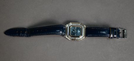 LADY?S SWAROVSKI SWISS WRISTWATCH, with mechanical movement, in stainless steel and crystal case,