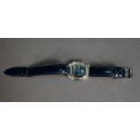 LADY?S SWAROVSKI SWISS WRISTWATCH, with mechanical movement, in stainless steel and crystal case,