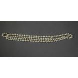 LONG SINGLE STRAND NECKLACE OF BAROQUE PEARLS (no clasp)