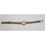 ROTARY GOLD PLATED LADY'S BRACELET WATCH, with date aperture