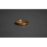 22ct GOLD WEDDING RING, ring size M, 3.2gms