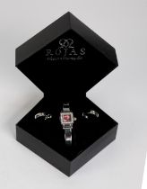 ROJAS LADY'S QUARTZ WATCH AND EARRING SET, in associated case? lady?s Smith?s bracelet watch with