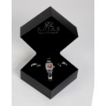 ROJAS LADY'S QUARTZ WATCH AND EARRING SET, in associated case? lady?s Smith?s bracelet watch with