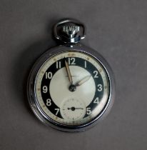 THREE STOP WATCHES WITH MECANICAL MOVEMENT and chromed metal cases, makers Servies, Ingersoll &