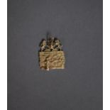 9ct GOLD ?WAILING WALL? PENDANT numbered ?70? verso, 4.7gms