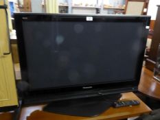 A PANASONIC 37" VIERA FLAT SCREEN TELEVISION