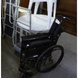 A 'NUMATIC' TROLLEY AND A FOLD-UP WHEEL CHAIR (2)