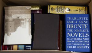 A quantity of FOLIO SOCIETY titles, to include Bronte - Complete Novels, 7 volumes blue boards. T