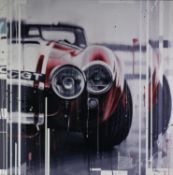 KRIS HARDY (b.1978) MIXED MEDIA ON CANVAS ?A C Cobra? Signed, tilted to gallery label verso 32? x