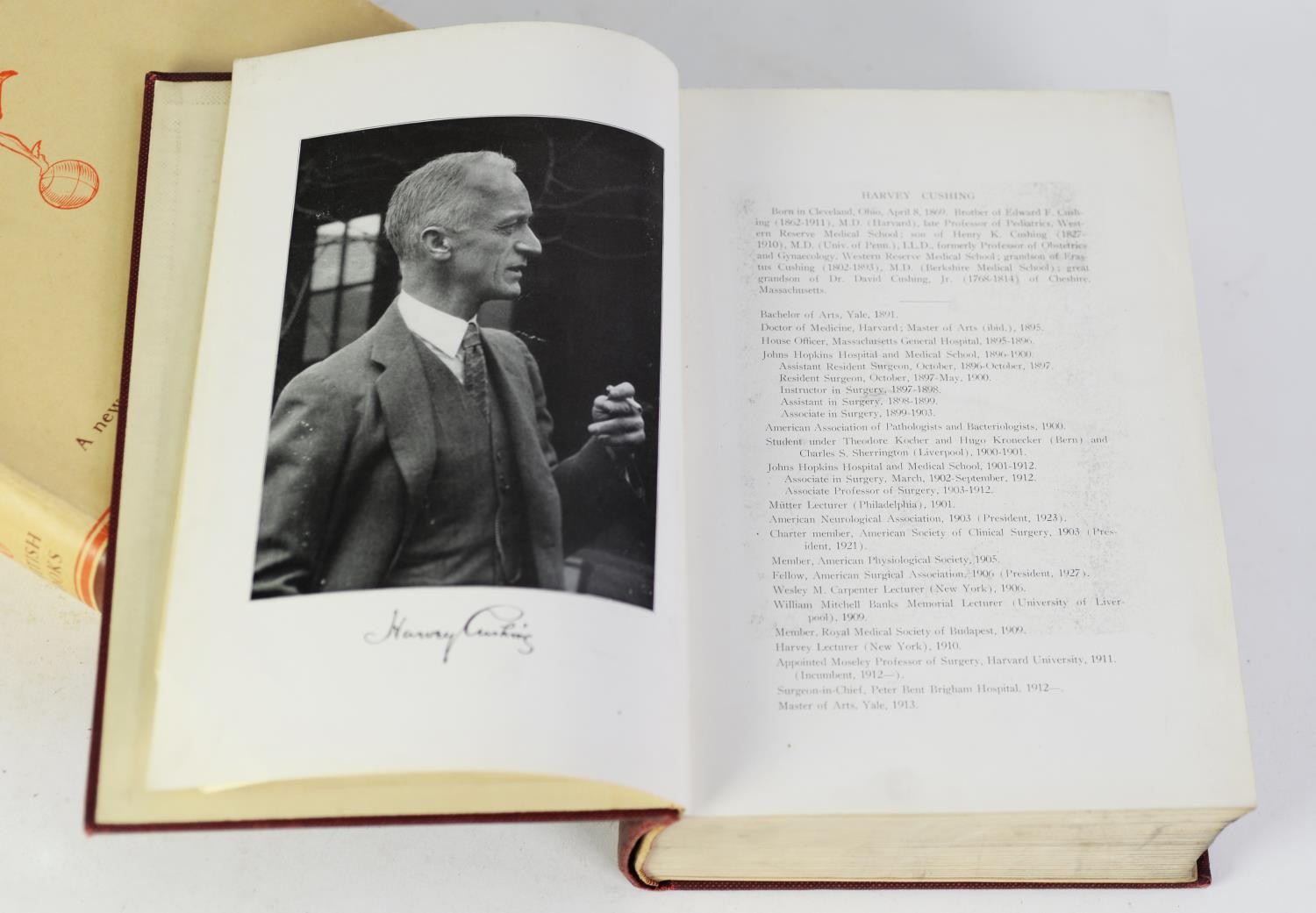 HARVEY CUSHING- Birthday Book April 8th 1929. To Harvey Cushing, These Medical Essays and Papers are - Image 2 of 2