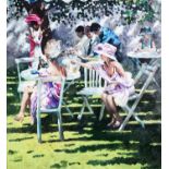 SHEREE VALENTINE DAINES (b.1959) ARTIST SIGNED LIMITED EDITION COLOUR PRINT ?Champagne in the