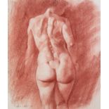 SAM DALBY (TWENTIETH/ TWENTY FIRST CENTURY) RED CHALK DRAWING Female nude Signed and dated (20)18 15