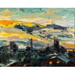 ALAN KNIGHT (b.1949) IMPASTO OIL ON CANVAS Manchester City Scape Initialled 23 ¼? x 29 ¼? (59cm x