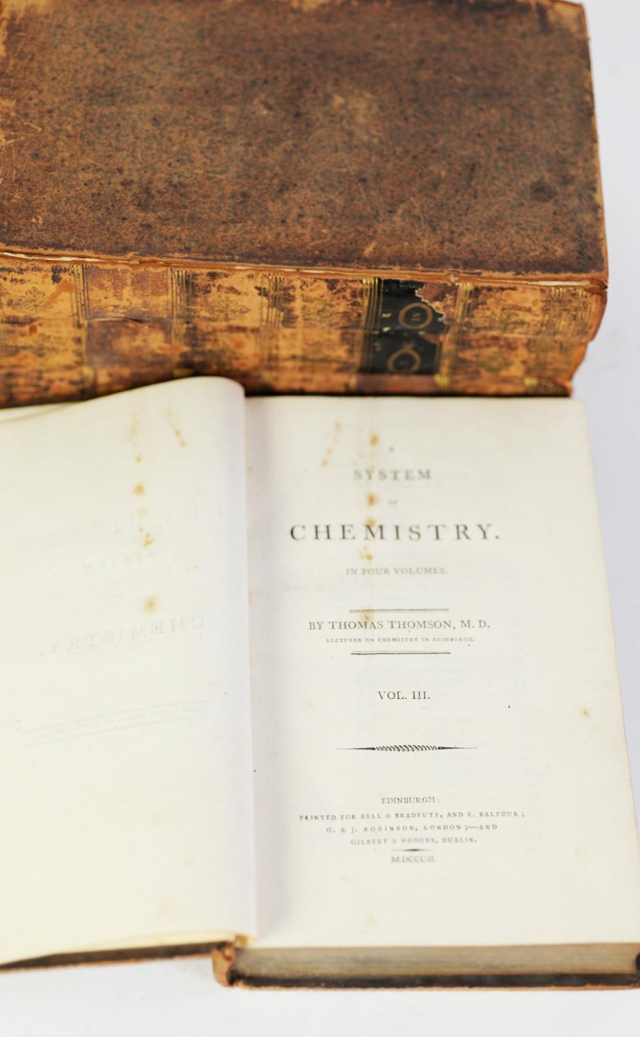 SCIENCE. Thomas Thomson - A System of Chemistry in Four Volumes, printed for Bell Bradfute and E - Image 2 of 2
