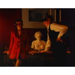 JACK VETTRIANO (b.1951) ARTIST SIGNED LIMITED EDITION COLOUR PRINT ?The Sparrow and the Hawk?, (36/