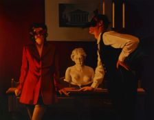 JACK VETTRIANO (b.1951) ARTIST SIGNED LIMITED EDITION COLOUR PRINT ?The Sparrow and the Hawk?, (36/