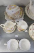 BELL 1930S CHINA PART TEA SERVICE, SUFFICIENT FOR FOUR PERSONS, 18 PIECES