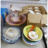 MIXED LOT OF CERAMICS, comprising: FOURTEEN PIECE ROYAL STAFFORD ?CLOVELLY? PATTERN PART TEA SERVICE