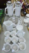 A 'MEAKIN' STUDIO POTTERY COFFEE SERVICE WITH STAR PATTERN BORDER (22 PIECES)