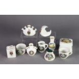 10 PIECES OF CRESTED CHINA TYPE WARES RELATING TO THE BRITISH EMPIRE EXHIBITION WEMBLEY 1924,