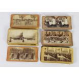 SELECTION OF 37 LATE 19th CENTURY AMERICAN INTEREST and other PHOTOGRAPHIC STEREOSCOPIC SLIDES,