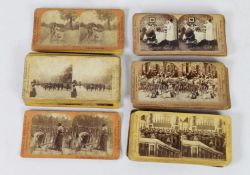 SELECTION OF 37 LATE 19th CENTURY AMERICAN INTEREST and other PHOTOGRAPHIC STEREOSCOPIC SLIDES,