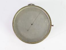T.A. REYNOLDS WALL MOUNTED COMPENSATED BAROMETER, with silvered dial, 4 ½? (11.4cm) diameter