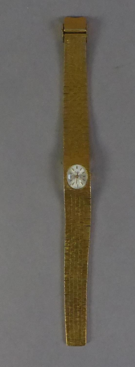 LADY'S BENTINA STAR, SWISS GOLD PLATED BRACELET WATCH with mechanical movement, small silvered