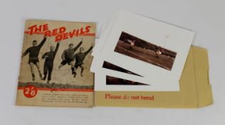 MANCHESTER UNITED RED DEVILS SOUVENIR BOOKLET REGARDING SEASON 1957-7 with numerous related