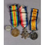 THREE WORLD WAR I MEDALS AWARDED TO 42935 Pte W. Eastwood RAMC, viz 1914 - 18 War Medal, 1914 - 15