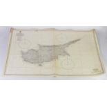 APPROXIMATELY 150 CIRCA 1950s ADMIRALTY SHIPPING CHARTS, MAINLY EUROPEAN, notable locations