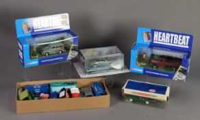 FIVE MINT AND BOXED DIE CAST TOYS, includes; two Heartbeat related vehicles with figures, SEVEN