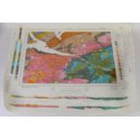 LARGE SELECTION OF APPROXIMATELY 180 WORLD GEOLOGICAL SURVEY MAPS, mainly printed in colours,