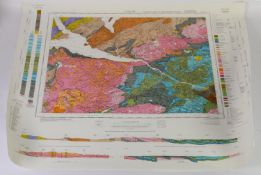 LARGE SELECTION OF APPROXIMATELY 180 WORLD GEOLOGICAL SURVEY MAPS, mainly printed in colours,