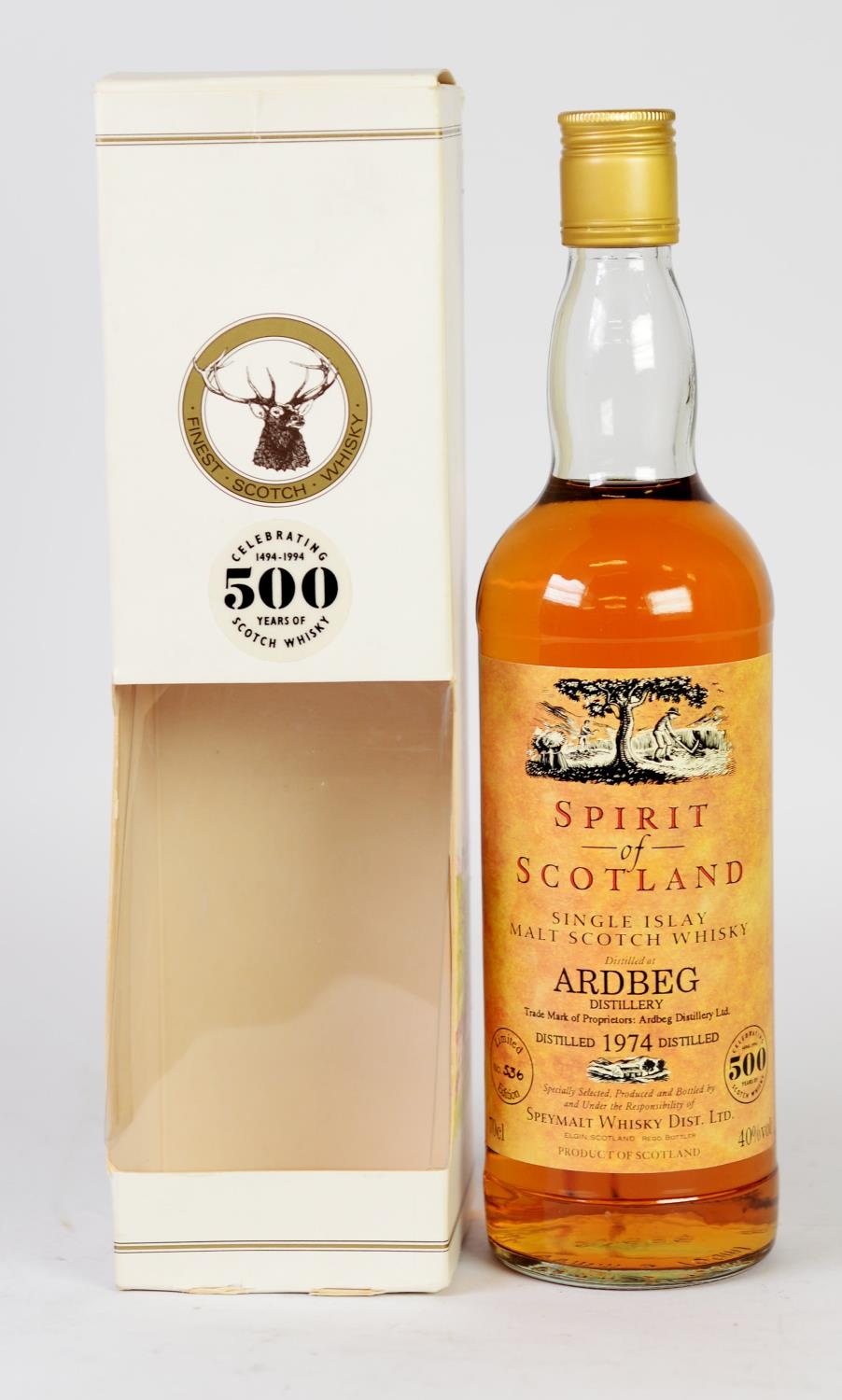 ARDBEG - SPIRIT OF SCOTLAND LIMITED EDITION 70cl BOTTLE OF SINGLE MALT WHISKY, distilled 1974, No - Image 2 of 2