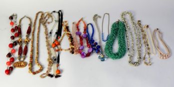 20 COSTUME NECKLACES