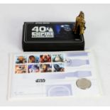 BOXED SET OF THRE STAR WARS EMPIRE STRIKES BACK LIMITED EDITION COLLECTORS COINS, No 0413 of 2495; a