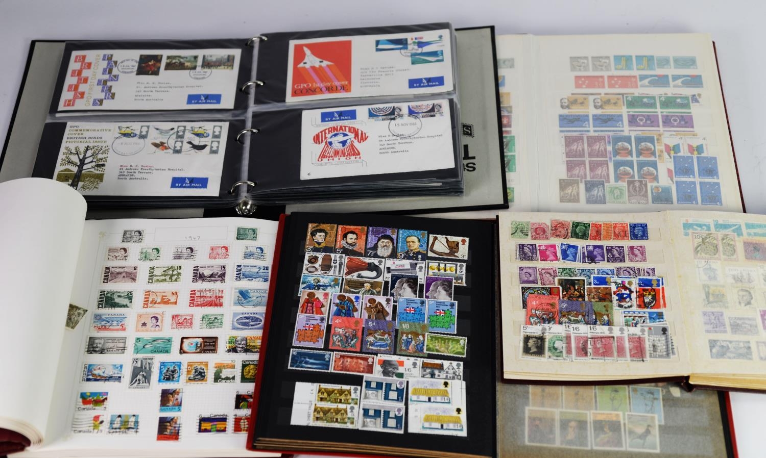 MIXED LOT TO FIVE ALBUMS/BINDERS TO INCLUDE AUSTRALIA, G.B. USA (5) - Image 2 of 2