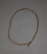 GOLD PLATED BELCHER CHAIN NECKLACE, hook fastening, 18 ½? (46.9cm) long