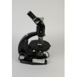 VICKERS M70/1/193 MONOCULAR POLARIZING MICROSCOPE with two objective lenses fitted, 15 1/2" (30.4cm)